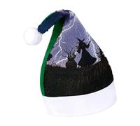 Rrtsmsgh Glitter Sequin Christmas Hat Funny Soft Xmas Cap Adult, Witch Prayed Santa Hat for New Year Party