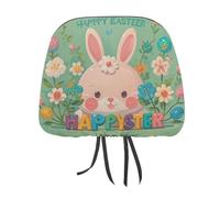 Rrtsmsgh Happy Easter Holiday Car Headrest Covers Universal 11 X 10.6 Inch - Soft Elastic Head Rest Cover, 2 Pack Car Headrest Protector for Women Men