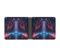 Rrtsmsgh Laser Light Wallet for Men & Women Ultra Slim PU Leather Bifold Wallet, Credit Card Holder for Travel
