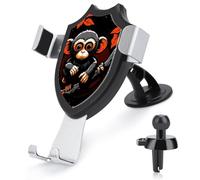 Rrtsmsgh Monkey on Red Branch Car Phone Holder, Universal Adjustable Auto Phone Holder - Strong Suction Cup, Air Vent Cellphone Stand Car Mount for 4-6 Inch Phones