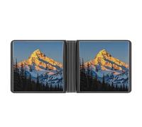 Rrtsmsgh Mountain Pine Tree Print Wallet for Men & Women Ultra Slim PU Leather Bifold Wallet, Credit Card Holder for Travel