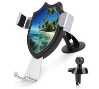 Rrtsmsgh Palm Trees and Clear Sea Car Phone Holder, Universal Adjustable Auto Phone Holder - Strong Suction Cup, Air Vent Cellphone Stand Car Mount for 4-6 Inch Phones