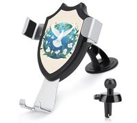 Rrtsmsgh Peace on Earth Car Phone Holder, Universal Adjustable Auto Phone Holder - Strong Suction Cup, Air Vent Cellphone Stand Car Mount for 4-6 Inch Phones