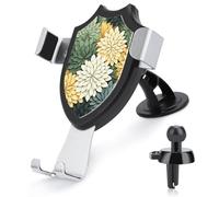Rrtsmsgh Petals Garden Leaves Car Phone Holder, Universal Adjustable Auto Phone Holder - Strong Suction Cup, Air Vent Cellphone Stand Car Mount for 4-6 Inch Phones