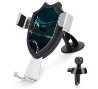 Rrtsmsgh Plane Flying at Night Car Phone Holder, Universal Adjustable Auto Phone Holder - Strong Suction Cup, Air Vent Cellphone Stand Car Mount for 4-6 Inch Phones