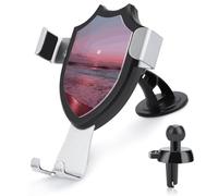 Rrtsmsgh Purple Moon Car Phone Holder, Universal Adjustable Auto Phone Holder - Strong Suction Cup, Air Vent Cellphone Stand Car Mount for 4-6 Inch Phones