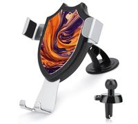 Rrtsmsgh Purple Tie Dye Fabric Car Phone Holder, Universal Adjustable Auto Phone Holder - Strong Suction Cup, Air Vent Cellphone Stand Car Mount for 4-6 Inch Phones