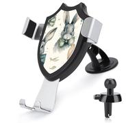 Rrtsmsgh Rabbit Wearing A Bow Car Phone Holder, Universal Adjustable Auto Phone Holder - Strong Suction Cup, Air Vent Cellphone Stand Car Mount for 4-6 Inch Phones