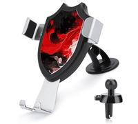 Rrtsmsgh Red Black White Abstract Car Phone Holder, Universal Adjustable Auto Phone Holder - Strong Suction Cup, Air Vent Cellphone Stand Car Mount for 4-6 Inch Phones