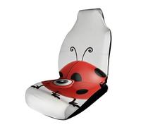 Rrtsmsgh Red Ladybug Car Seat Cover Front Seats Protector - Universal Fit, Non-Slip & Stretch 1PCS Automotive Seat Covers for Sedans, SUVs, Trucks