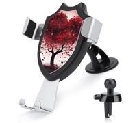 Rrtsmsgh Red Love Heart Tree Car Phone Holder, Universal Adjustable Auto Phone Holder - Strong Suction Cup, Air Vent Cellphone Stand Car Mount for 4-6 Inch Phones