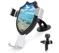 Rrtsmsgh Scenic Sea Water Car Phone Holder, Universal Adjustable Auto Phone Holder - Strong Suction Cup, Air Vent Cellphone Stand Car Mount for 4-6 Inch Phones
