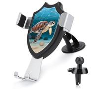 Rrtsmsgh Sea Turtle Swimming Car Phone Holder, Universal Adjustable Auto Phone Holder - Strong Suction Cup, Air Vent Cellphone Stand Car Mount for 4-6 Inch Phones