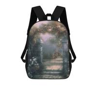 Rrtsmsgh Secret Garden Backpack 17 Inch Heavy Duty Casual Daypack | Adjustable Padded Straps, Durable 600D Polyester, Lightweight Laptop Backpack, Large Capacity Backpack for Work Travel Hiking