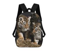 Rrtsmsgh Siberian Tiger Backpack 17 Inch Heavy Duty Casual Daypack | Adjustable Padded Straps, Durable 600D Polyester, Lightweight Laptop Backpack, Large Capacity Backpack for Work Travel Hiking