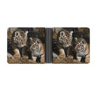 Rrtsmsgh Siberian Tiger Wallet for Men & Women Ultra Slim PU Leather Bifold Wallet, Credit Card Holder for Travel