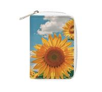 Rrtsmsgh Slim Credit Card Holder for Men & Women - 20 Card Slots & 2 Coin Pockets, Goodlooking Hello Nice Sunshines Cards Case PU Leather Wallet with Zipper for Travel
