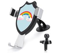 Rrtsmsgh Small Rainbow Car Phone Holder, Universal Adjustable Auto Phone Holder - Strong Suction Cup, Air Vent Cellphone Stand Car Mount for 4-6 Inch Phones