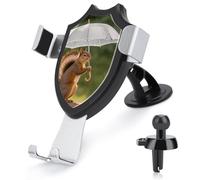 Rrtsmsgh Squirrel Hold A Umbrellas Car Phone Holder, Universal Adjustable Auto Phone Holder - Strong Suction Cup, Air Vent Cellphone Stand Car Mount for 4-6 Inch Phones