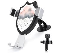 Rrtsmsgh Stars and Clouds Car Phone Holder, Universal Adjustable Auto Phone Holder - Strong Suction Cup, Air Vent Cellphone Stand Car Mount for 4-6 Inch Phones