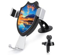 Rrtsmsgh Sunset Car Phone Holder, Universal Adjustable Auto Phone Holder - Strong Suction Cup, Air Vent Cellphone Stand Car Mount for 4-6 Inch Phones
