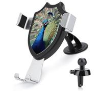 Rrtsmsgh The Peacock Car Phone Holder, Universal Adjustable Auto Phone Holder - Strong Suction Cup, Air Vent Cellphone Stand Car Mount for 4-6 Inch Phones