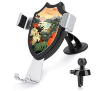 Rrtsmsgh Two Turtles and Shells Car Phone Holder, Universal Adjustable Auto Phone Holder - Strong Suction Cup, Air Vent Cellphone Stand Car Mount for 4-6 Inch Phones