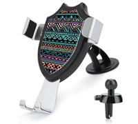 Rrtsmsgh Unique Aztec Pattern Car Phone Holder, Universal Adjustable Auto Phone Holder - Strong Suction Cup, Air Vent Cellphone Stand Car Mount for 4-6 Inch Phones