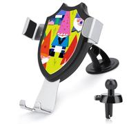 Rrtsmsgh Wavy Purple Car Phone Holder, Universal Adjustable Auto Phone Holder - Strong Suction Cup, Air Vent Cellphone Stand Car Mount for 4-6 Inch Phones