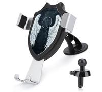Rrtsmsgh White Angel Wings Car Phone Holder, Universal Adjustable Auto Phone Holder - Strong Suction Cup, Air Vent Cellphone Stand Car Mount for 4-6 Inch Phones