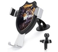 Rrtsmsgh Wolves and Dream Catchers Car Phone Holder, Universal Adjustable Auto Phone Holder - Strong Suction Cup, Air Vent Cellphone Stand Car Mount for 4-6 Inch Phones