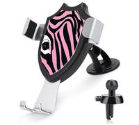 Rrtsmsgh Zebra-Like Print Car Phone Holder, Universal Adjustable Auto Phone Holder - Strong Suction Cup, Air Vent Cellphone Stand Car Mount for 4-6 Inch Phones
