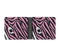 Rrtsmsgh Zebra-like Print Wallet for Men & Women Ultra Slim PU Leather Bifold Wallet, Credit Card Holder for Travel