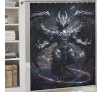 RRTYVFD Celestial Dragon Guardian Shower Curtain Anti Mould Quick Drying Proof Resistant Shower Curtain with Hooks for Bathroom for Bathroom 69.69x70.87Inch（177x180cm）