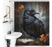 RRTYVFD The Raven Scholar Shower Curtains Mould Proof 100% Polyester Fabric Soft Fabric Hotel Shower Curtain for Travel Trailer 56.30x70.87Inch（143x180cm）