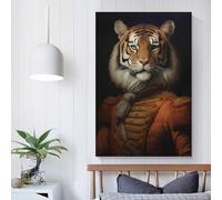 RRTYVFD Tiger King Animal Painting Living Room Wall Art for Teens Girl Women Living Room Decoration Modern Art Prints 12x18inch(30x45cm)