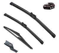 RRUFD Front Rear Windscreen Wiper Blades Set Kit for Nissan Juke F15 F16 2010-2023, Front Rear Window Windshield Wiper Blades Accessories,B 2019-2023