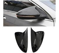 RRUFD Wing Mirror Cover for Kia Ceed Xceed 2019-2023, Car Side Wing Mirror Cover Adds Extra Protection Weather Proof Replacement Side Mirror Caps,A Black