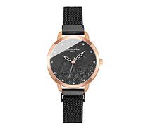 Rrunsv 18mm Watch Band Silicone Elegant Women Quartz Alloy Strap Jewelry Crystal Diamond Watch Analog Quartz Wrist Watch Alloy Case Casual Dress Watches Women Small Wrist Leather Watch