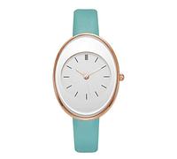 Rrunsv Large Face Digital Watch for Seniors Women Watch Ladies Leather Band Quartz Wristwatch Female Fashionable and Simple Watch Big Watch for Men White Watch Case