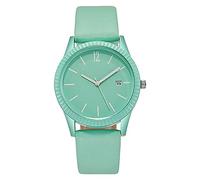Rrunsv Mens Watches Leather Strap Women Dress Watch with Minimalist Creative Women Watch Leather Elegant Women Watches Luminous Multifunctional Calendar Watch Black Wrist Watch