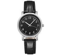 Rrunsv Stretch Watch Bands for Men Gift Digital Quartz Watch Men's Chronograph Men's Leather Ladies Luxury Women's Watch Pack of Watches All Black Mens Watch