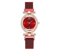 Rrunsv Watch Metal Silver Digital Watch Stainless Flower Quartz Women Band Rhinestone Steel Watch Casual Women's Watch 12mm Watch Band Talking Watch