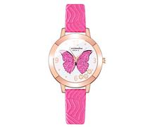 Rrunsv Womens Watches Silver Watch Men Watch Leather Band Women Creative Pattern Dress Watch Leather Strap Watch Stainless Steel Case Watches Personality Dial Women Gift for Readers Women