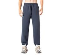 RRvane Men's Athletic Running Pants, Quick Dry Joggers with Zipper Pockets, Lightweight Workout Sweatpants, Dark Grey, 1X