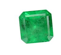 RRVGEM 3.00 Carat Natural Green Emerald Loose Gemstone Certified Emerald/Panna Gemstone for Women's and Men's By LAB - CERTIFIED