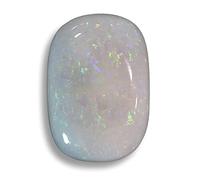 RRVGEM 5.60 Carat 6.25 Ratti Opal Stone Certified Natural Fire Oval Shape AAA+ Super Quality Astrological Australian Opal Loose Gemstone for Man and Woman with Lab - Certificate, LOOSE GEMSTONE, Opal