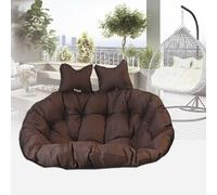 RRXEOUU Patio Double Egg Chair Cushion Replacement with Soft Cotton Filling Machine Washable Quick-Drying Fabric for Bedroom, Balcony, Garden, Cafe