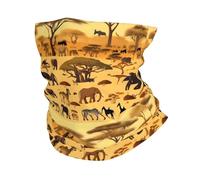 rrxnbcgg African grassland animals Neck Gaiter Face Mask Headband Bandanas Reusable Cover Fishing Motorcycle Men Women Outdoor Scarf