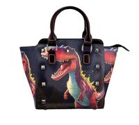 rrxnbcgg big-mouthed dinosaur This stylish shoulder bag can be carried by hand or worn crossbody and is suitable for various occasions.